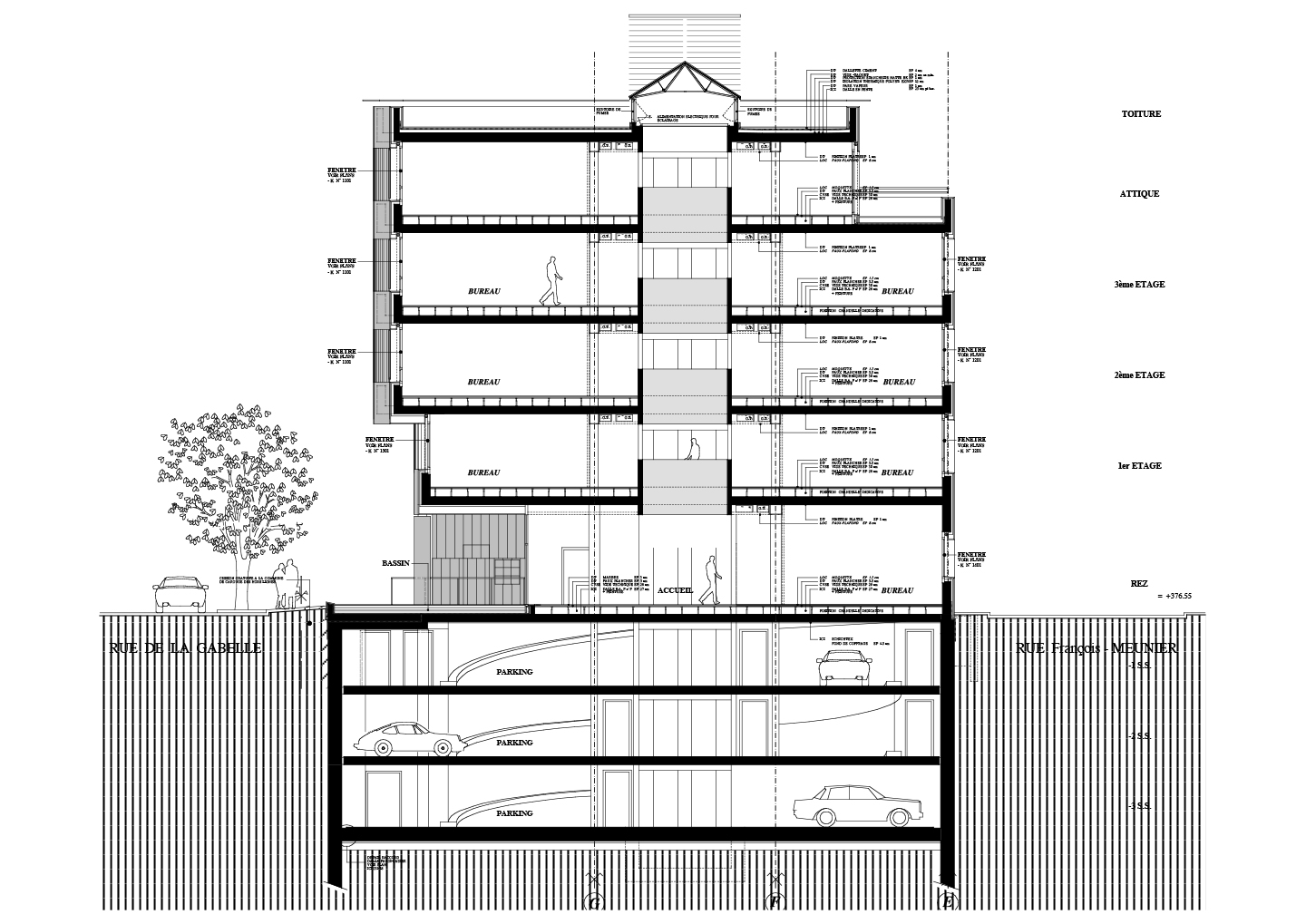 Ugo Brunoni, réalisation, rue des Noirettes 22 à Carouge
